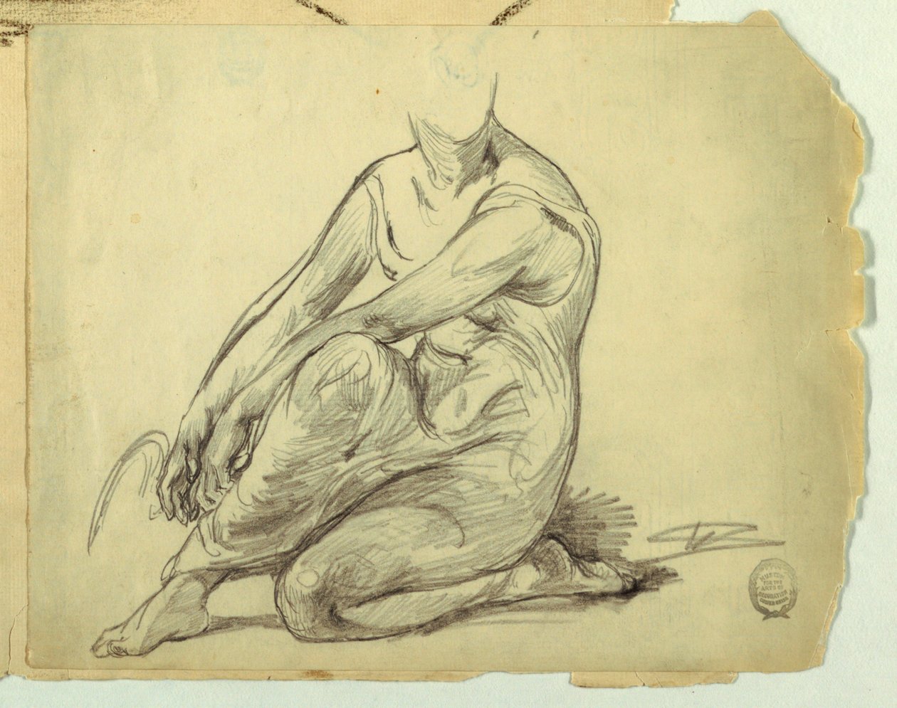 Donna inginocchiata da Walter Shirlaw