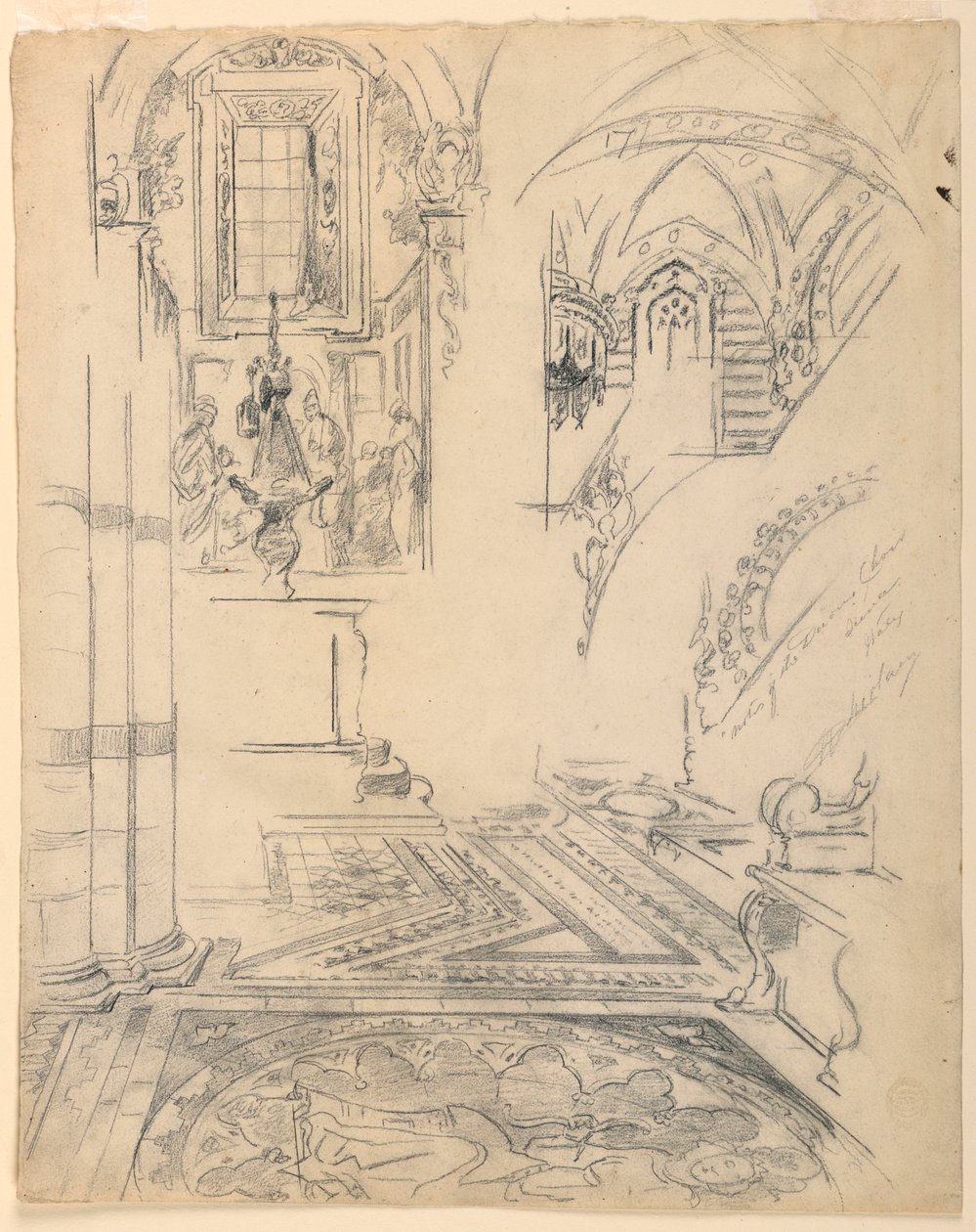 Note del coro del Duomo, Siena, Italia da Walter Shirlaw
