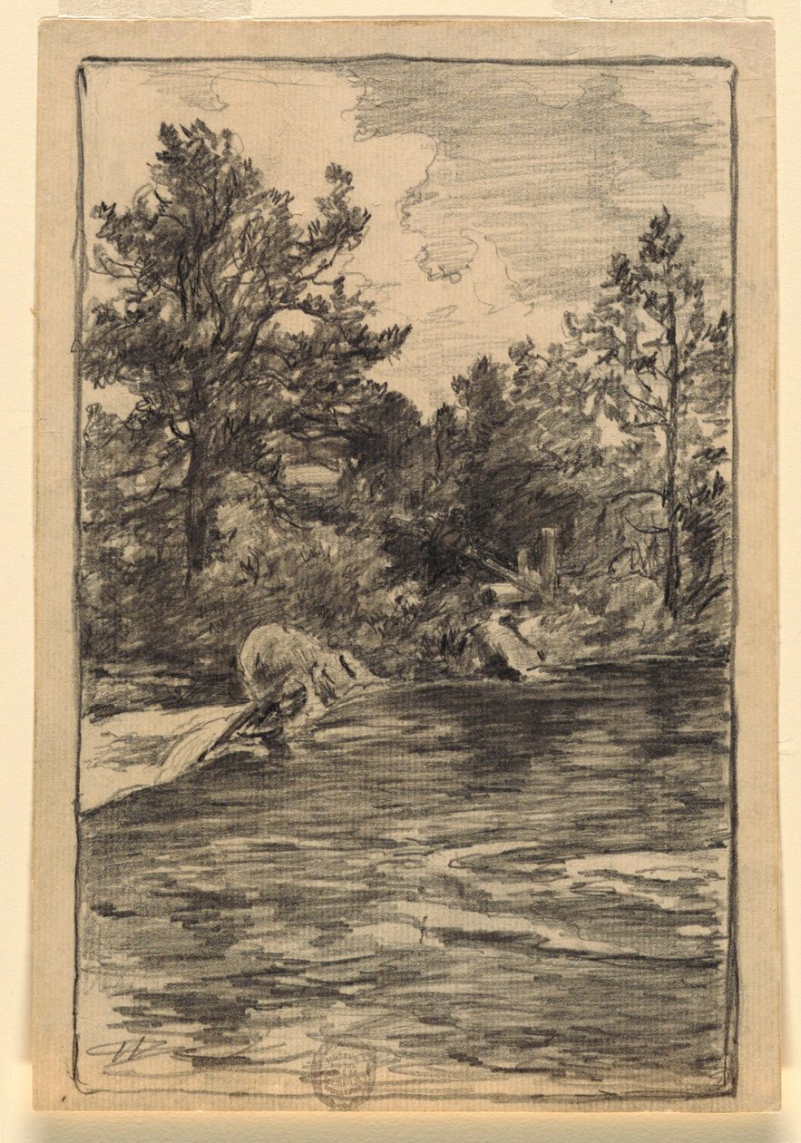 Fiume e Alberi da Walter Shirlaw