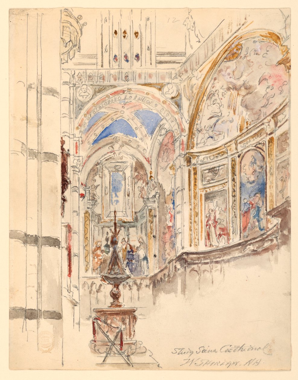 Studio del Duomo di Siena da Walter Shirlaw
