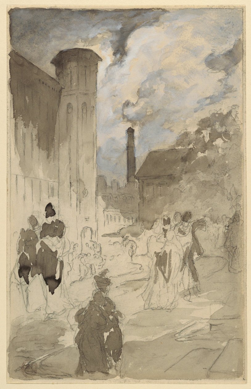Piazza della città (Studio per un