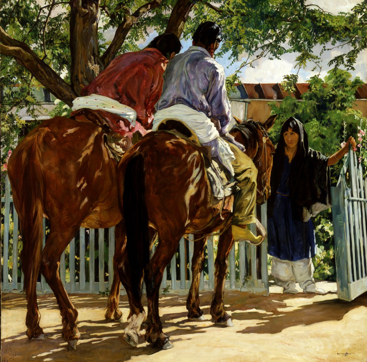 Visitatori, ca. 1926 da Walter Ufer