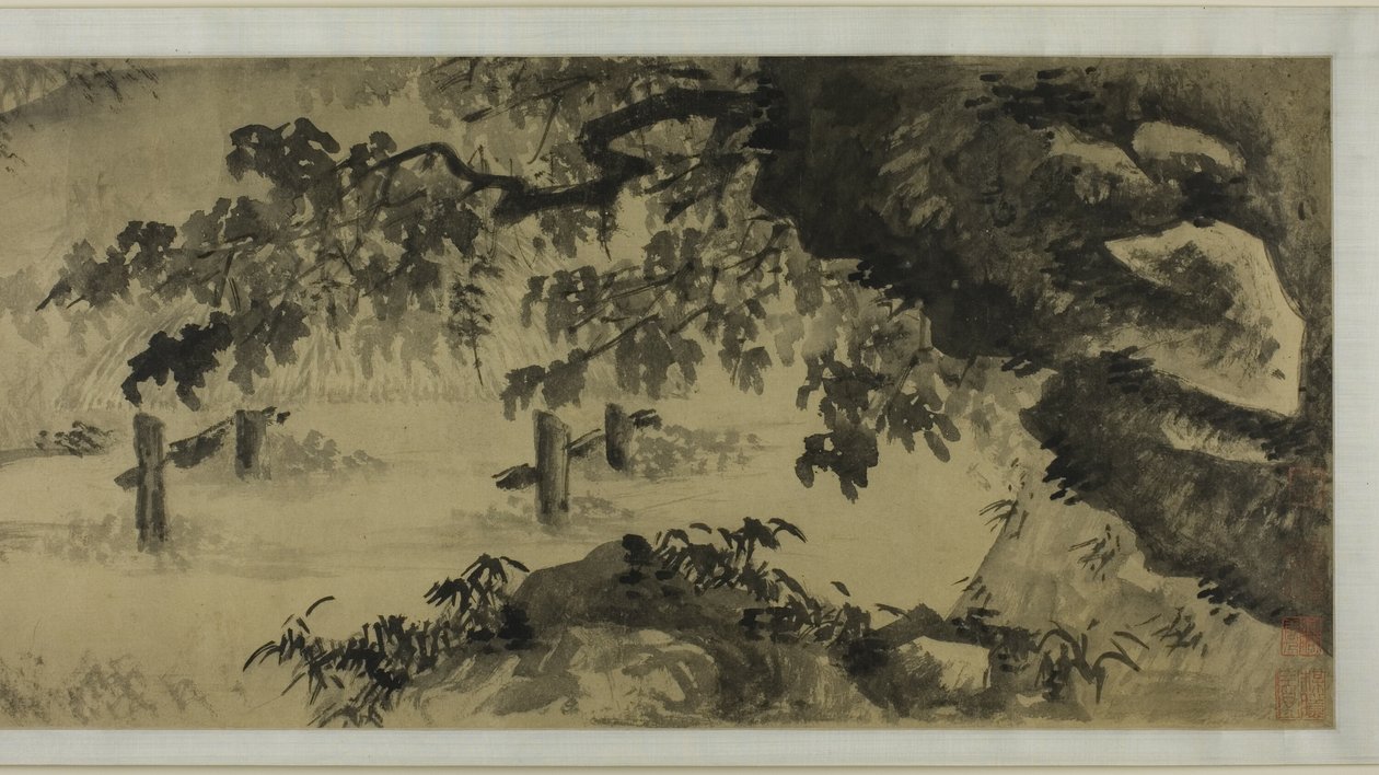 Canzone di un pescatore da Wang Wen