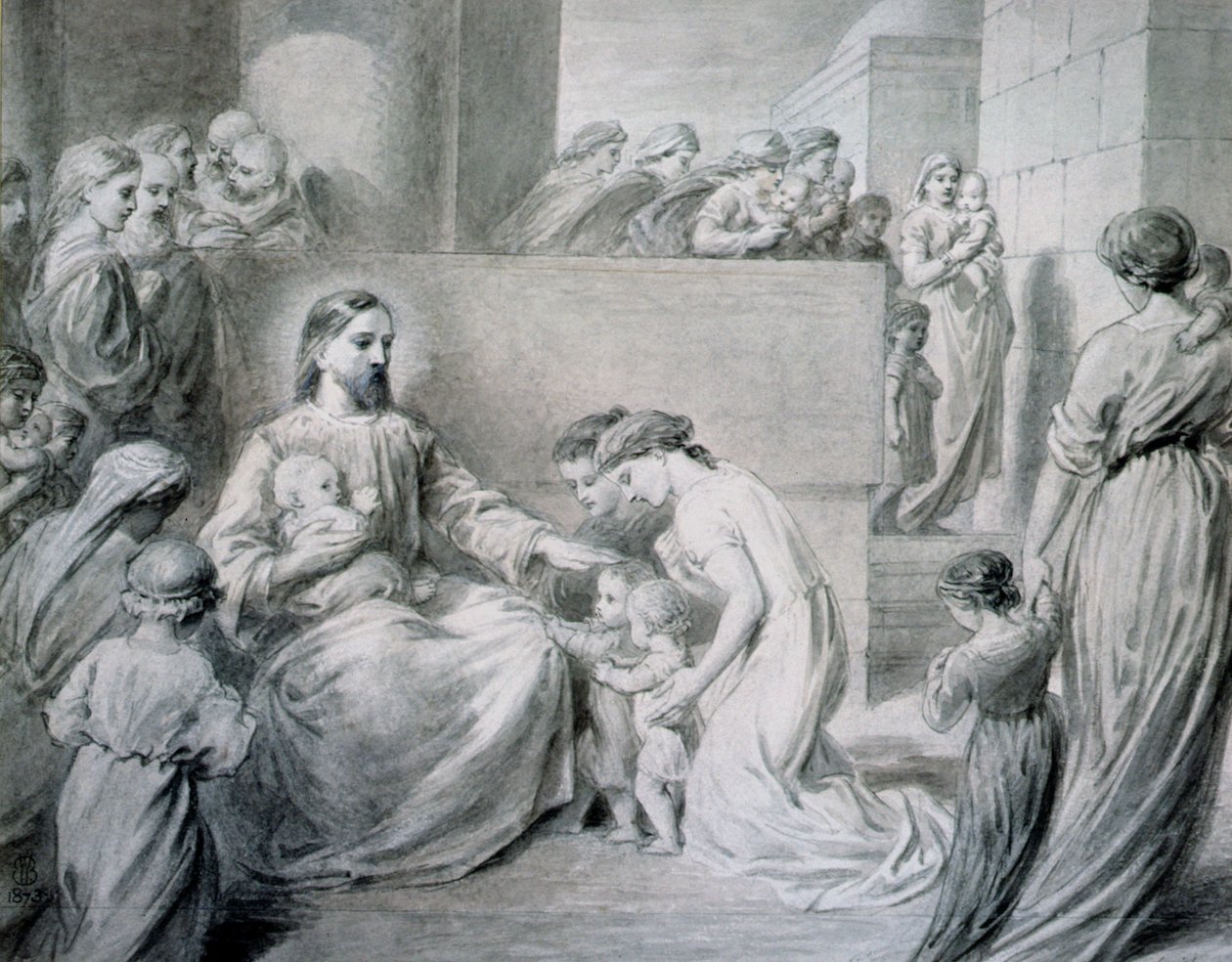 Cristo benedice i bambini da Warwick Brookes