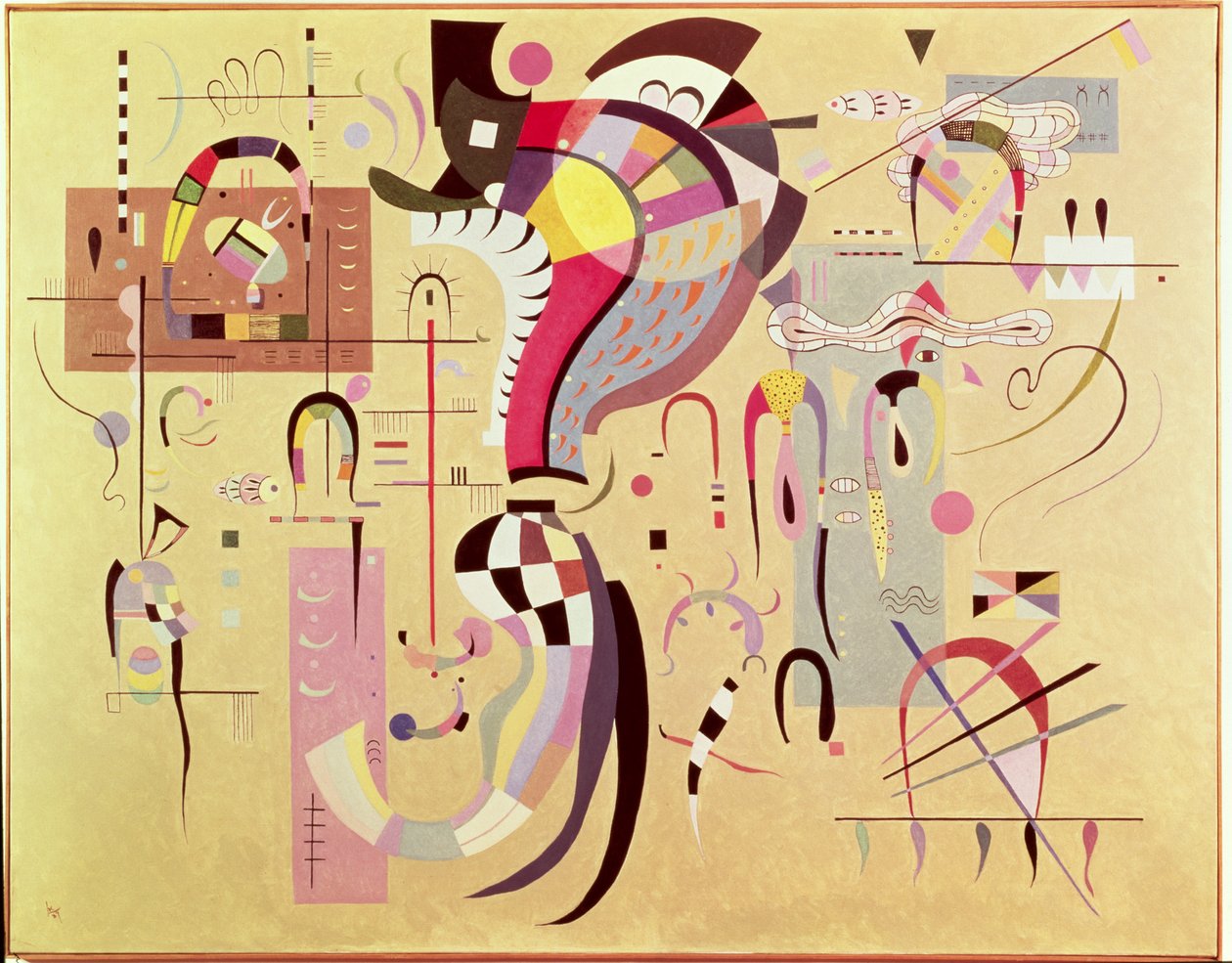 Centro accompagnato, 1937 da Wassily Kandinsky