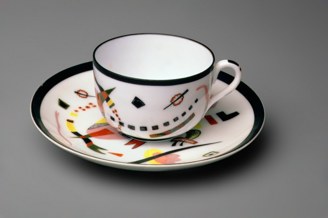 Tazza e piattino, 1923 da Wassily Kandinsky