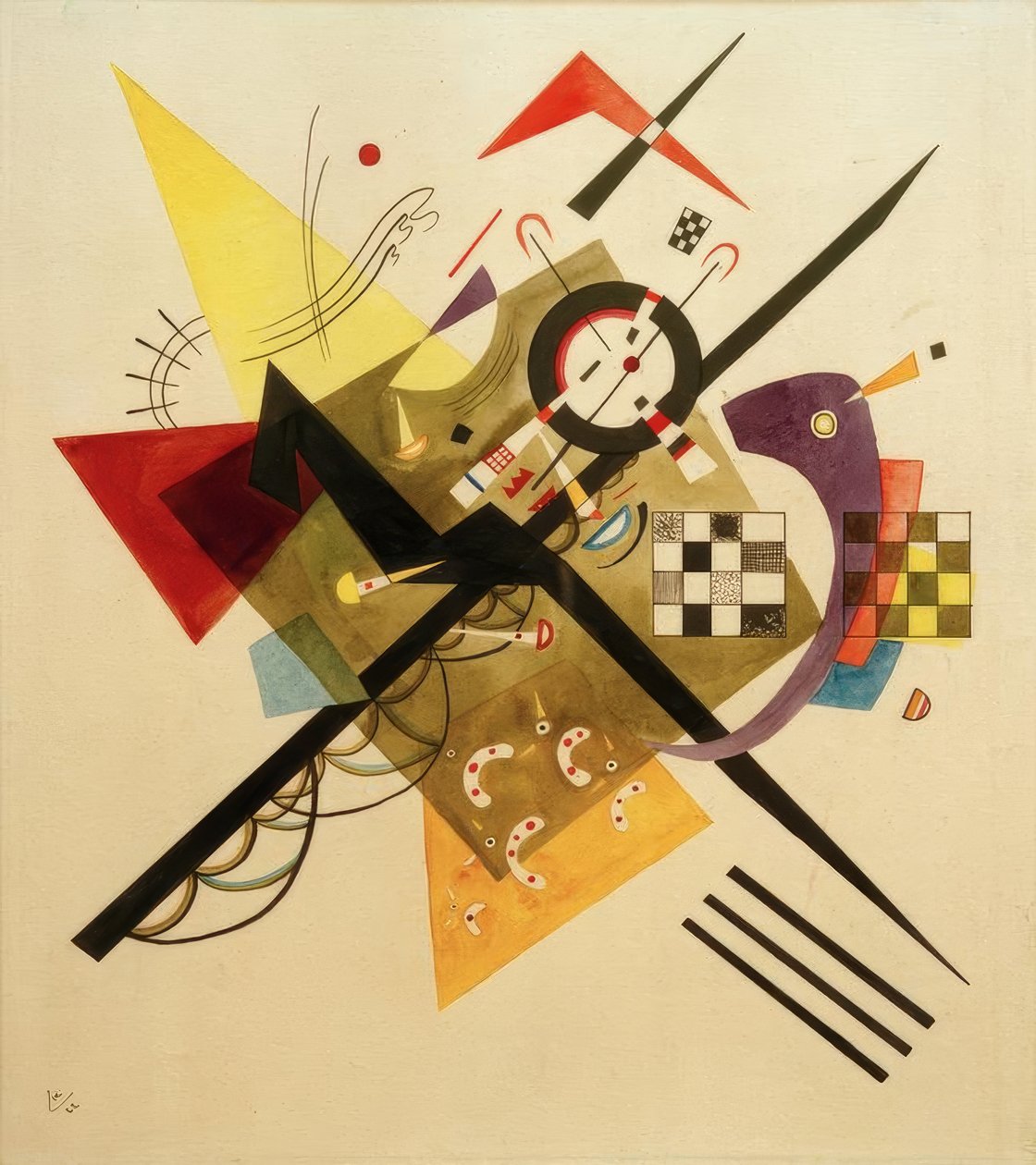 Bozza su bianco II da Wassily Kandinsky