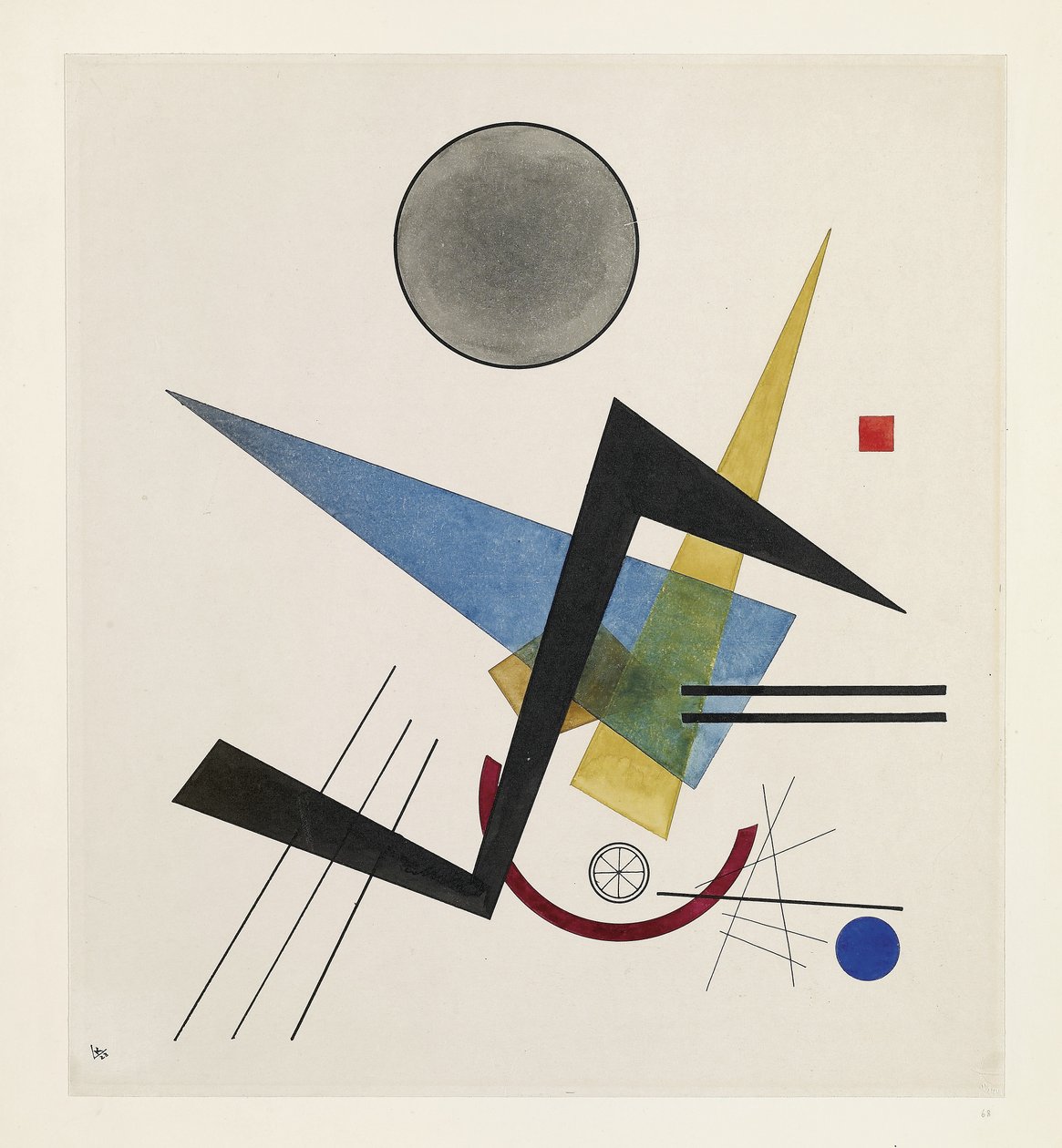 Cerchio Grigio, 1923 da Wassily Kandinsky