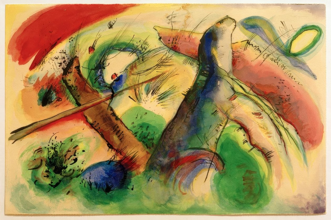 Composizione E da Wassily Kandinsky