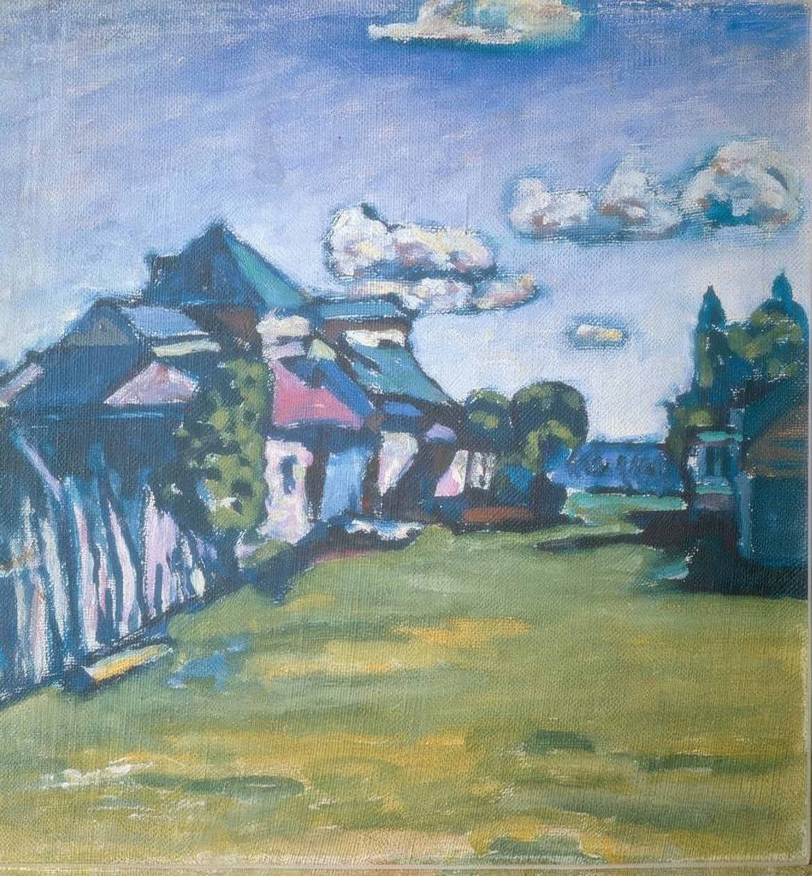Paesaggio con case da Wassily Kandinsky