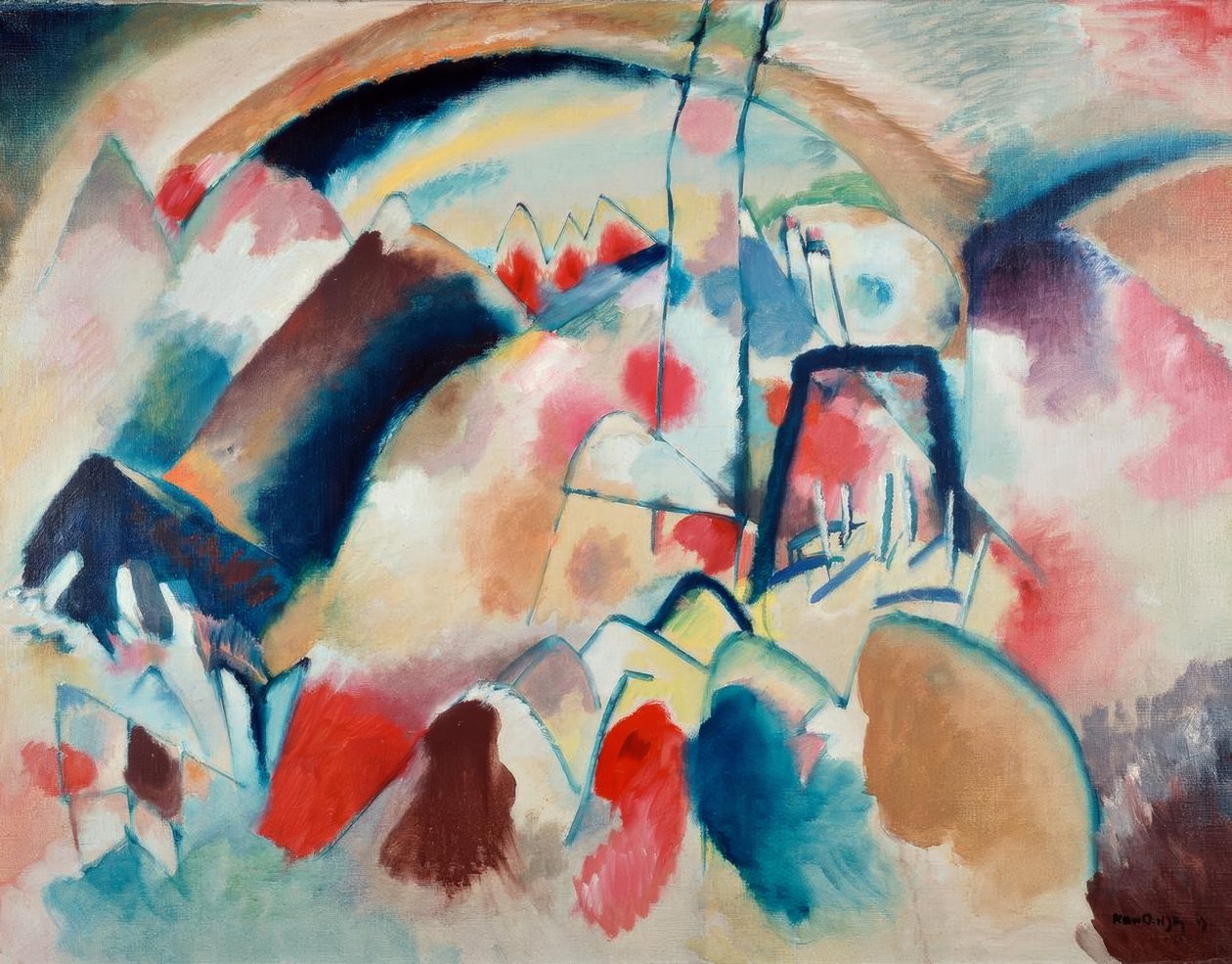 Paesaggio con Chiesa da Wassily Kandinsky