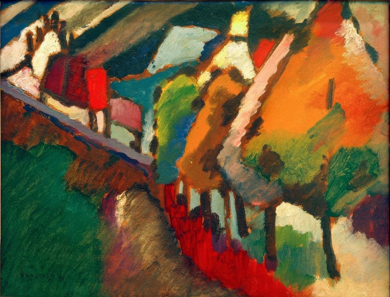 Studio naturale da Murnau III da Wassily Kandinsky