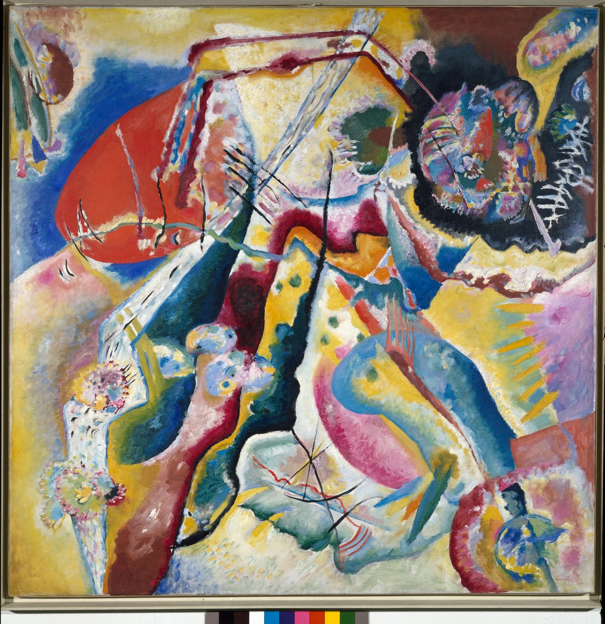 Dipinto con macchia rossa da Wassily Kandinsky