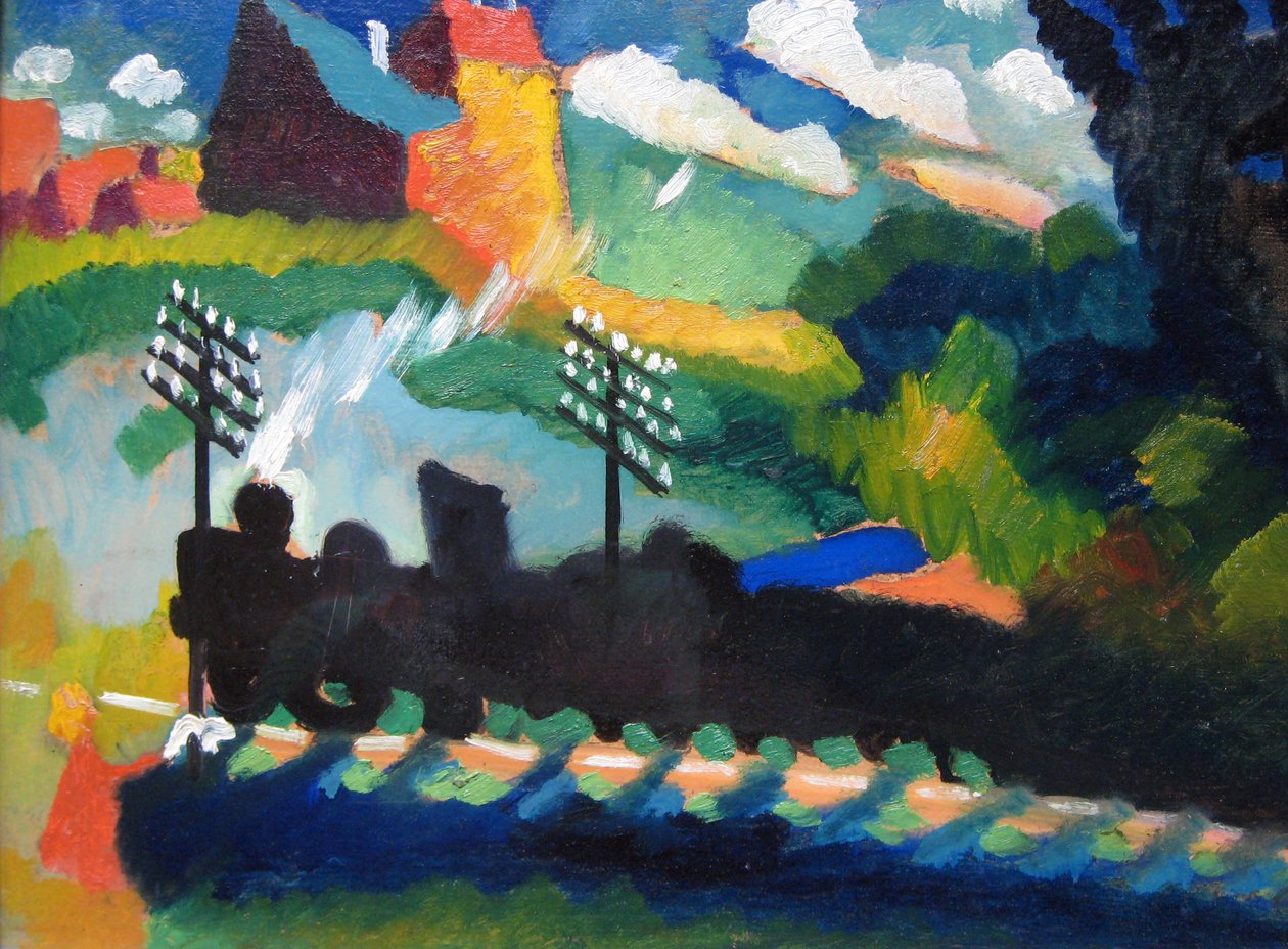 Ferrovia a Murnau da Wassily Kandinsky