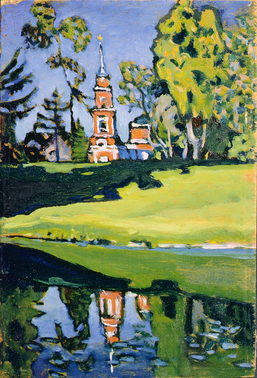 Chiesa rossa, 1900 da Wassily Kandinsky