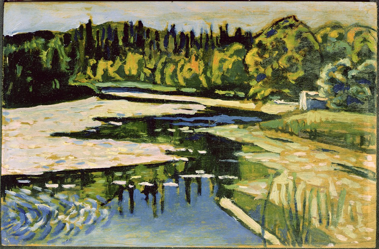 Fiume in autunno, 1900 da Wassily Kandinsky