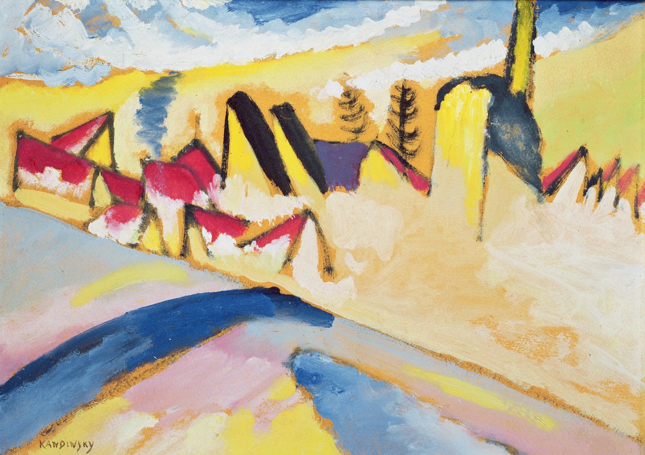 Studio in inverno n. 2, c.1910 da Wassily Kandinsky