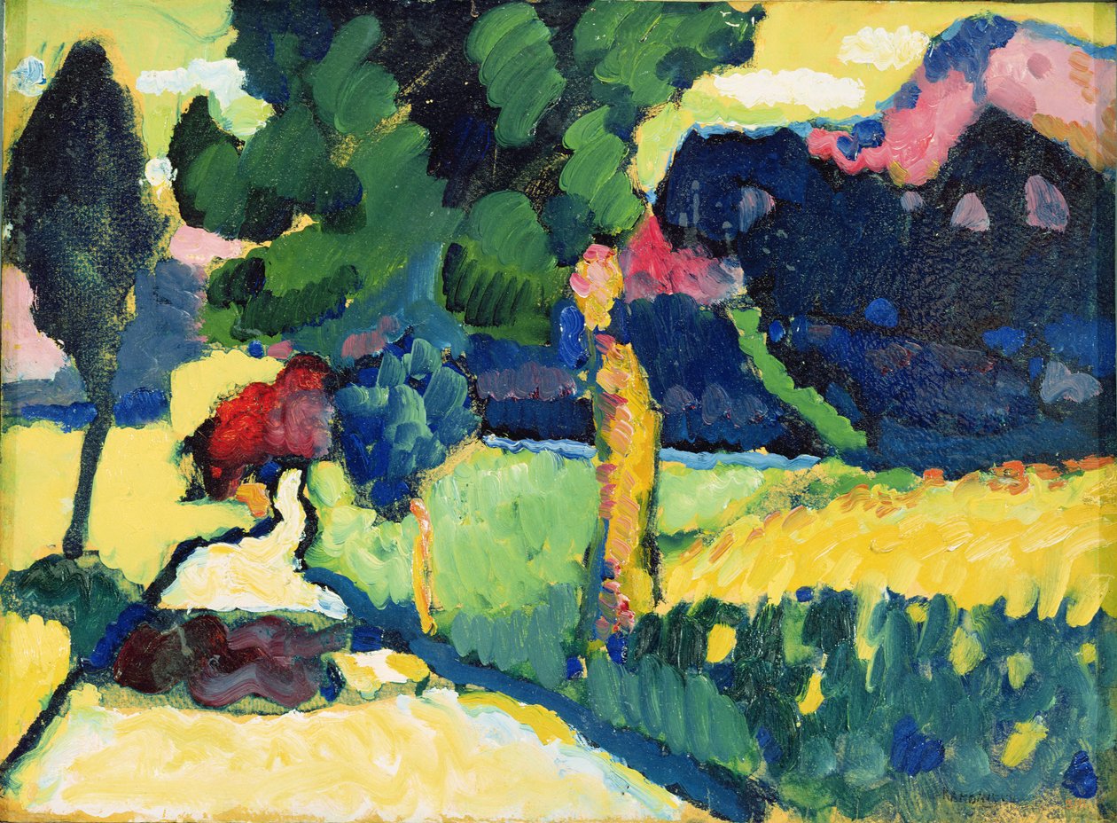 Paesaggio estivo, 1909 da Wassily Kandinsky