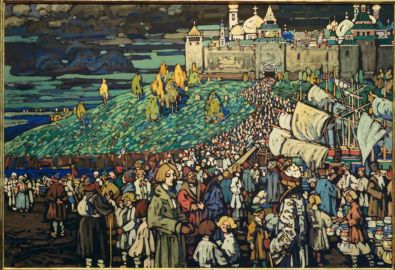 Arrivo dei mercanti da Wassily Kandinsky