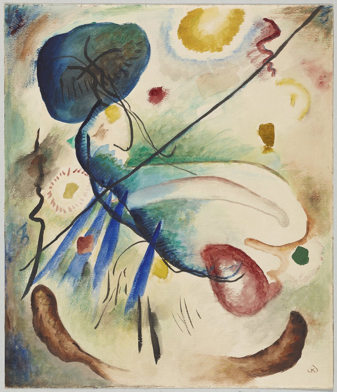 Acquerello con linea da Wassily Kandinsky