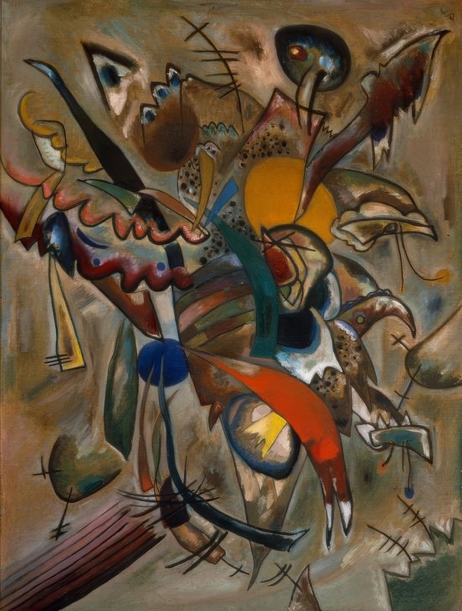 Immagine con punte (Composizione n. 234) da Wassily Kandinsky