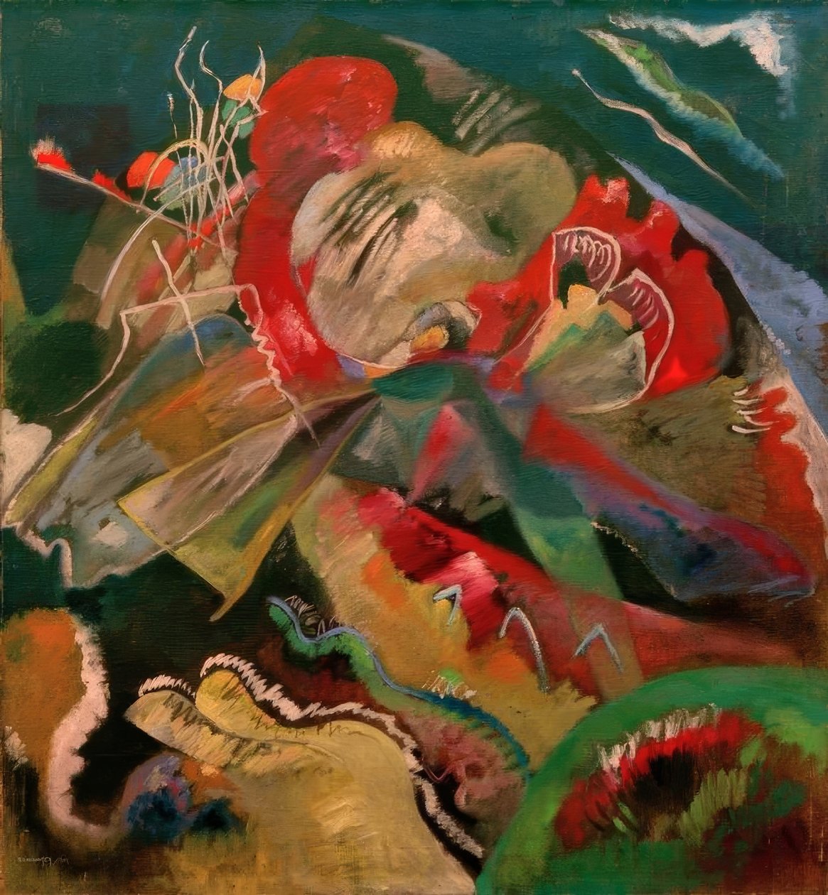 Immagine con linee bianche da Wassily Kandinsky