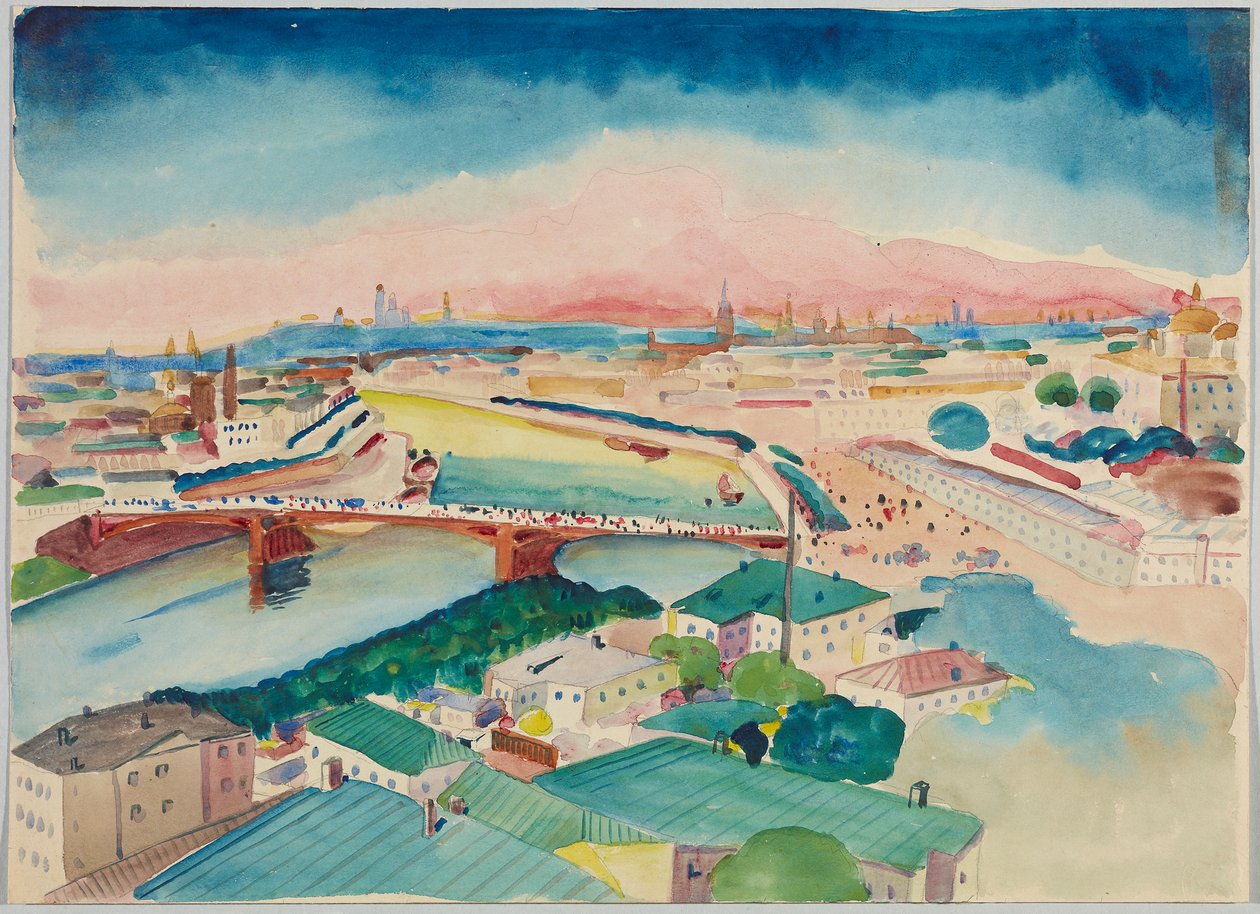 Vista su Mosca da Wassily Kandinsky