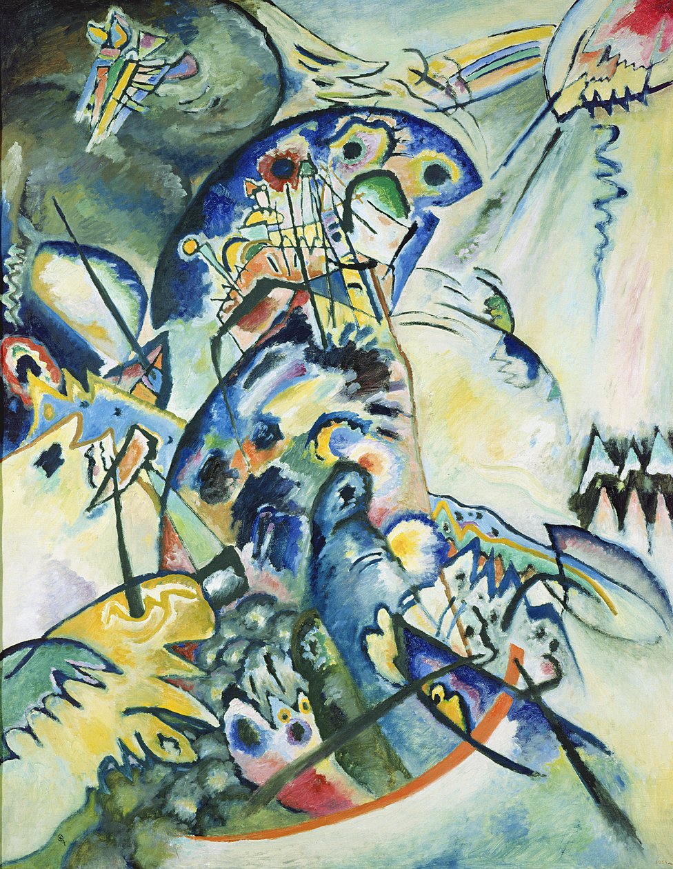 Pettine blu, 1917 da Wassily Kandinsky