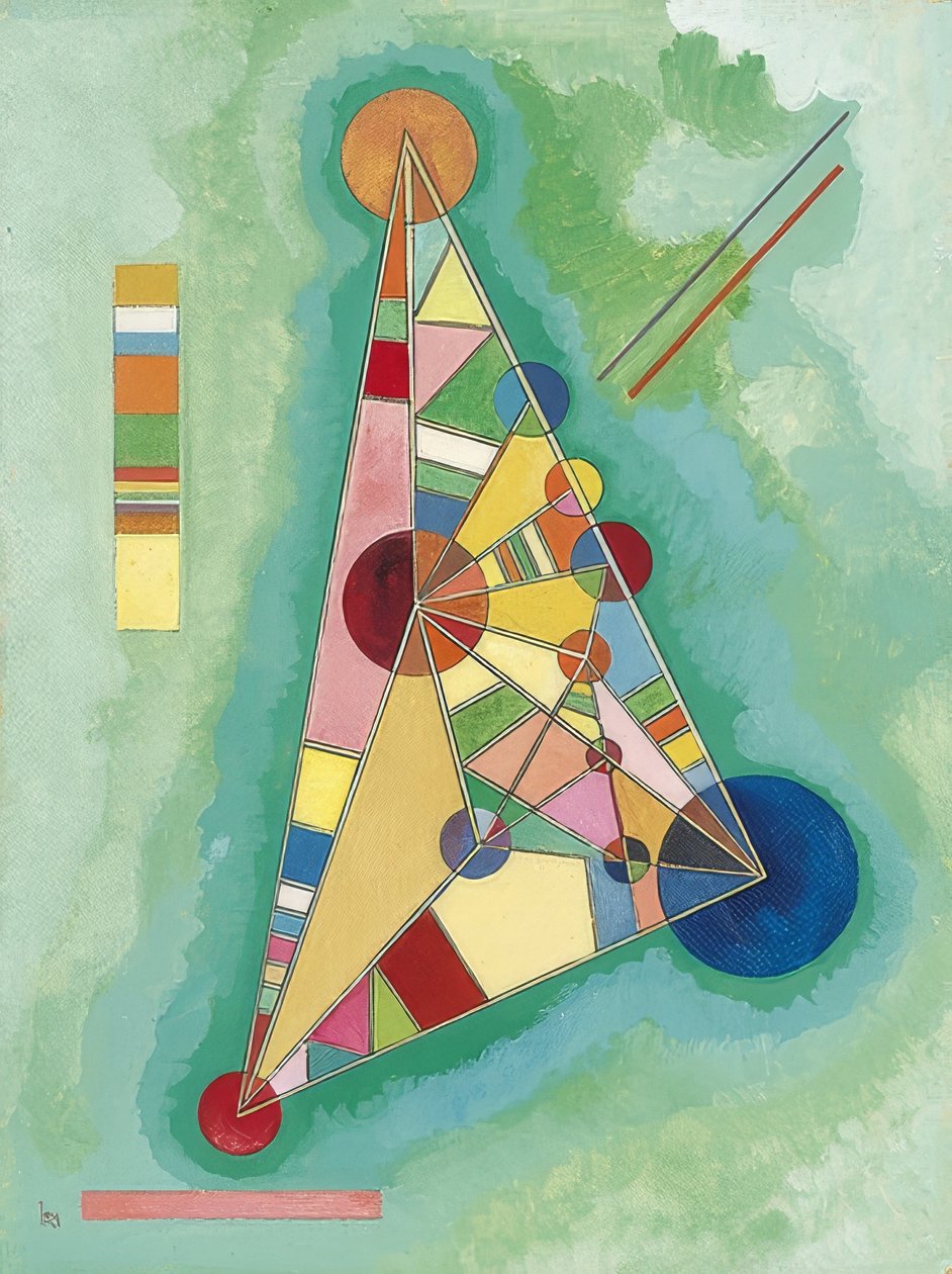 Colorato nel triangolo da Wassily Kandinsky