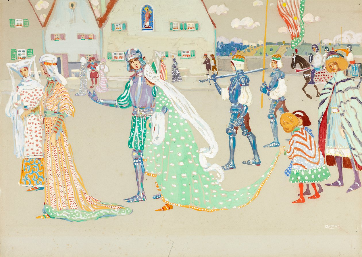 La giovane coppia da Wassily Kandinsky