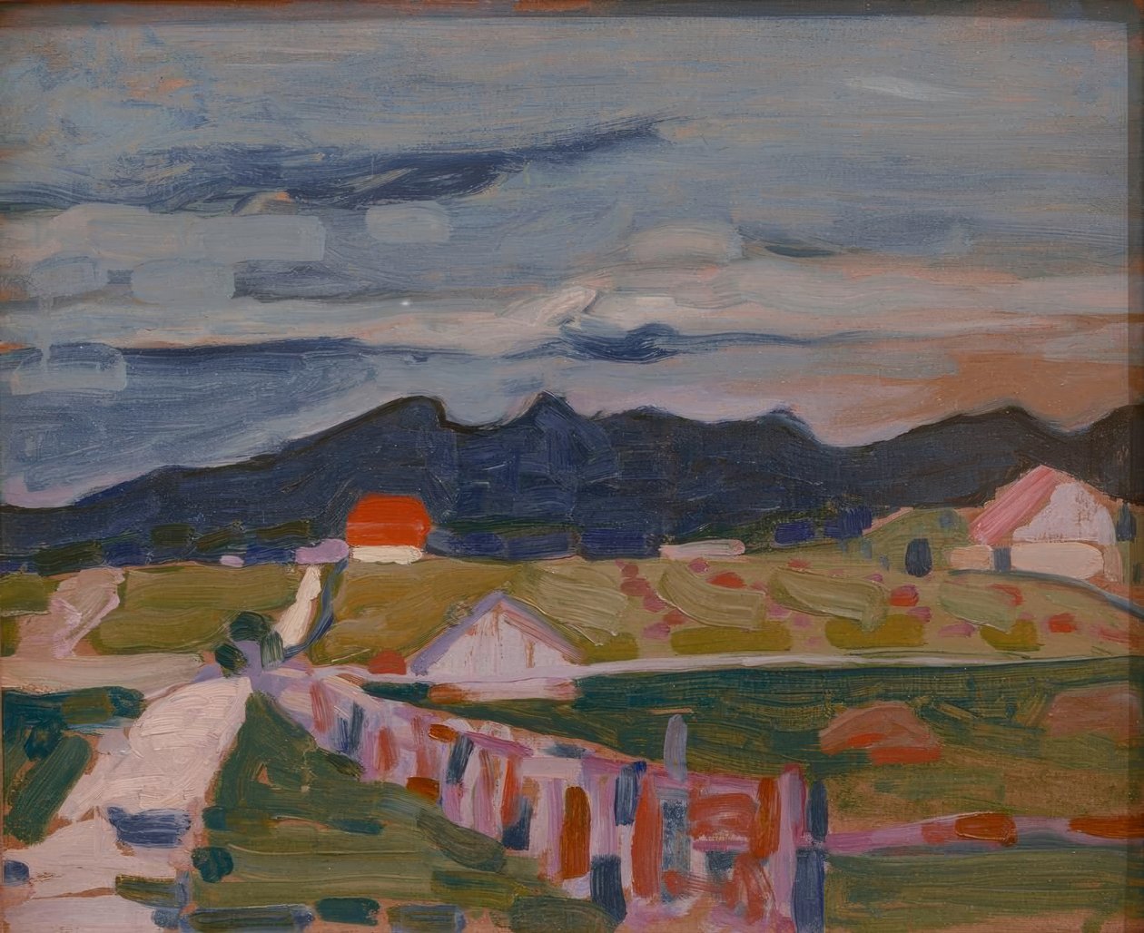 Campi vicino a Murnau da Wassily Kandinsky