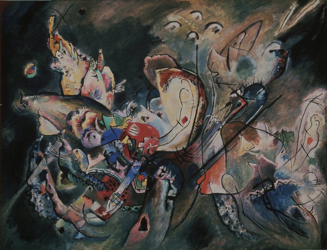 Cupamente. Composizione Nr. 221, 1917 da Wassily Kandinsky