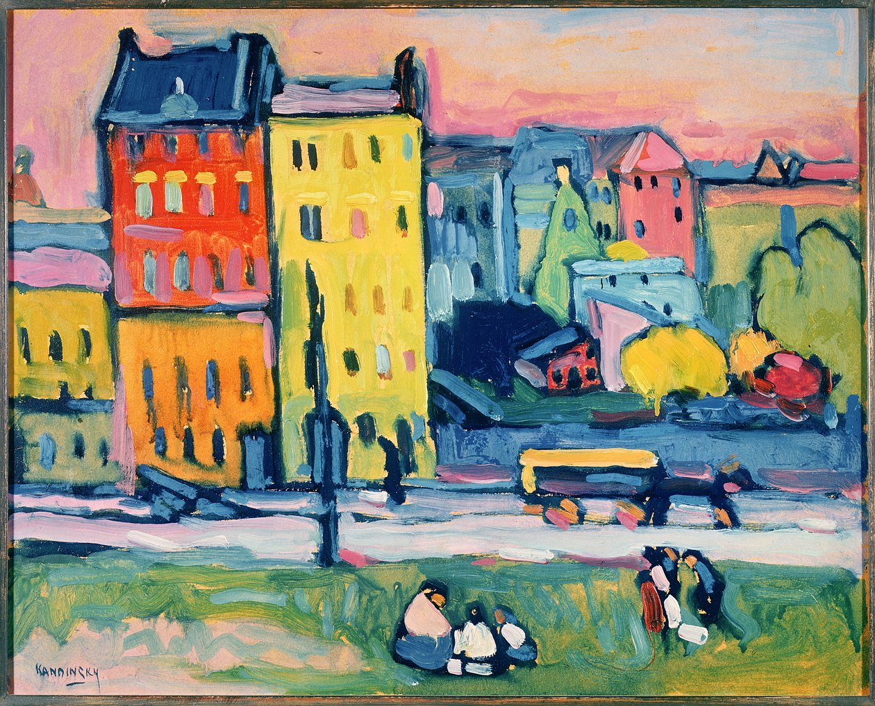 Case a Monaco, 1908 da Wassily Kandinsky