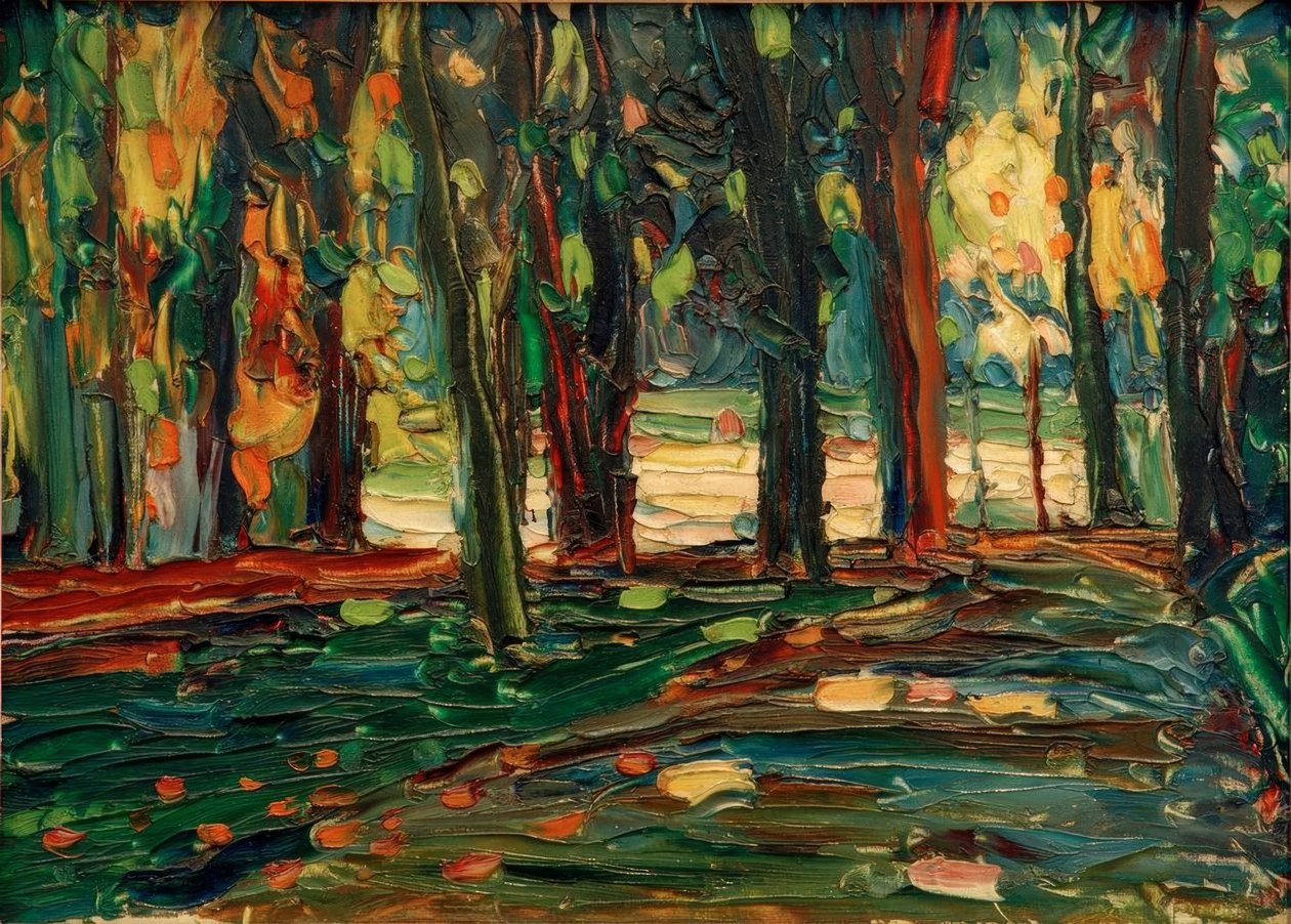 Nel parco di Saint Cloud da Wassily Kandinsky