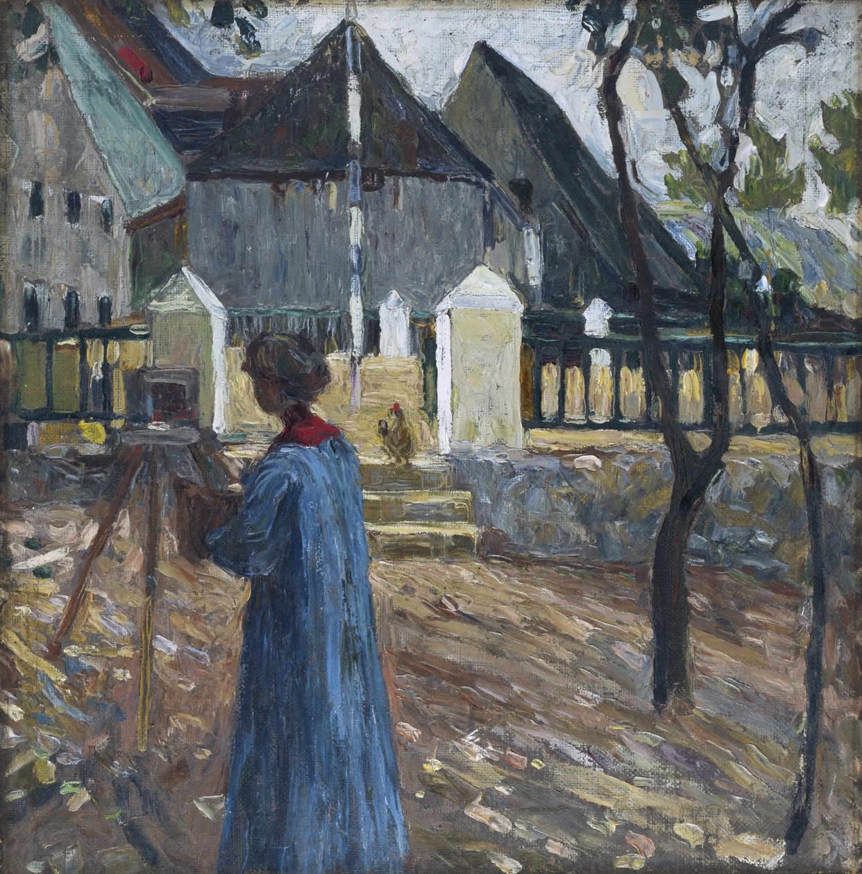 Kallmünz – Gabriele Münter mentre dipinge II da Wassily Kandinsky