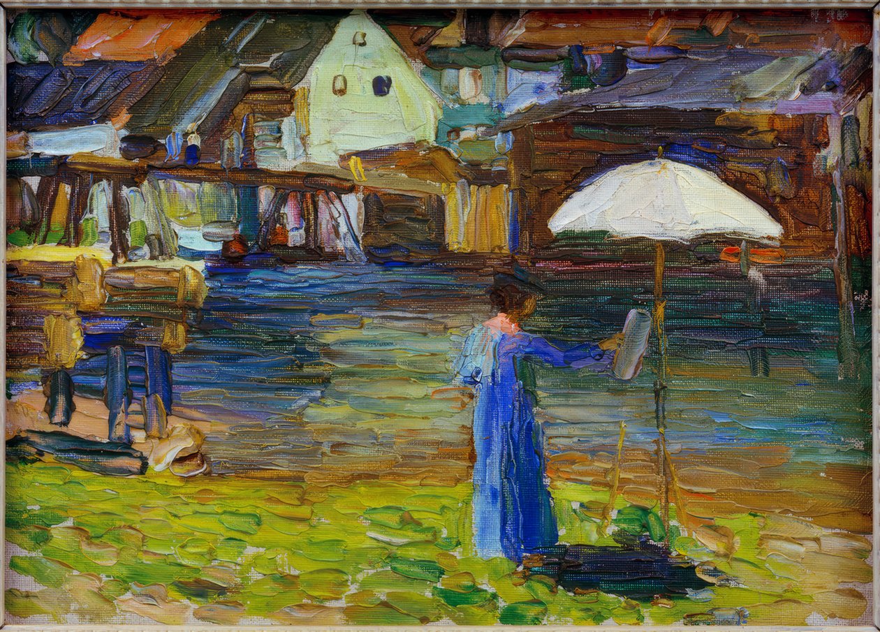Kallmünz – Gabriele Münter mentre dipinge I da Wassily Kandinsky