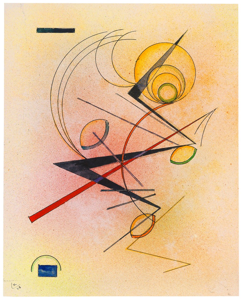 Kleines Warm, 1928 da Wassily Kandinsky