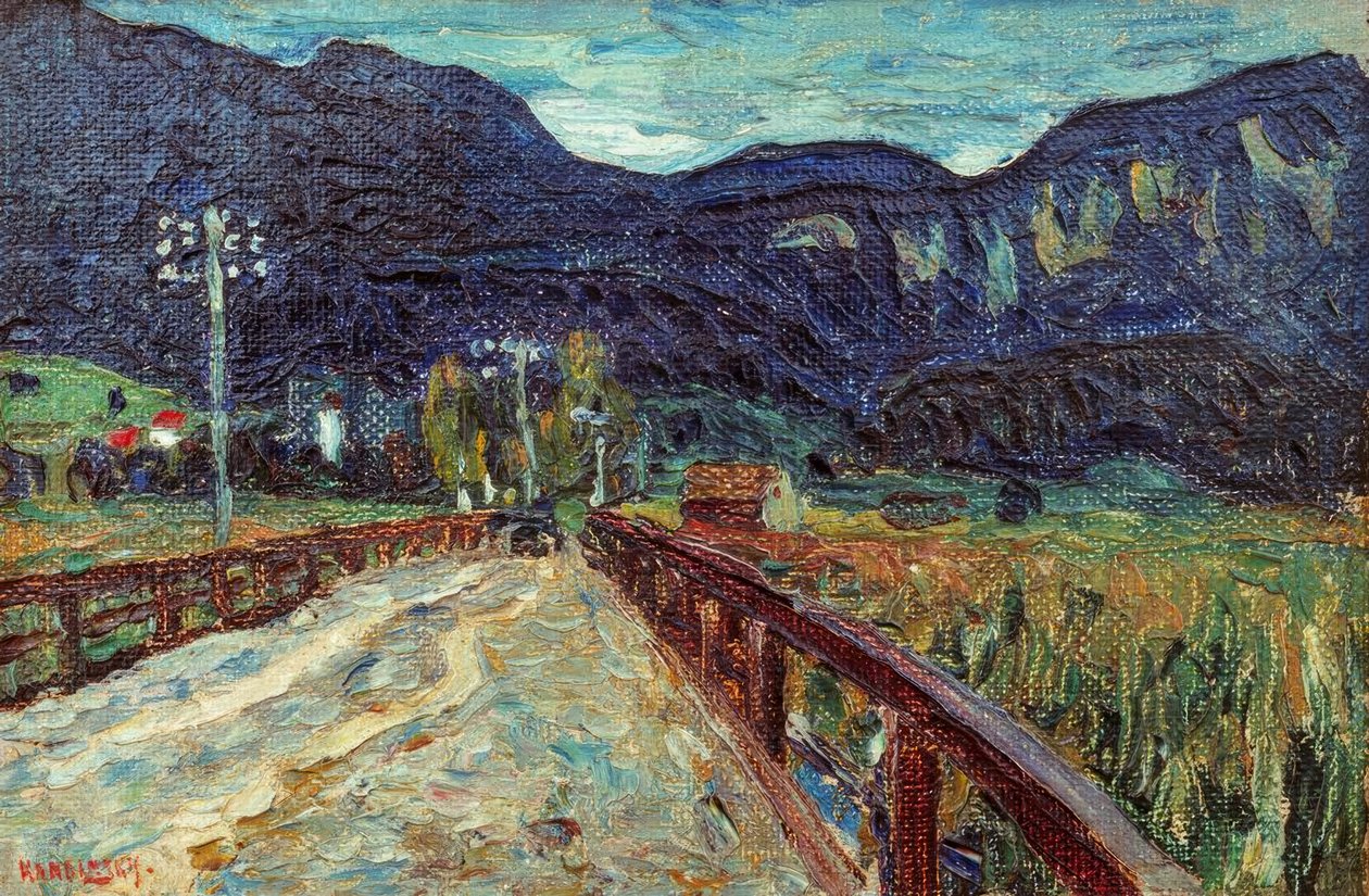 Kochel – Il ponte da Wassily Kandinsky