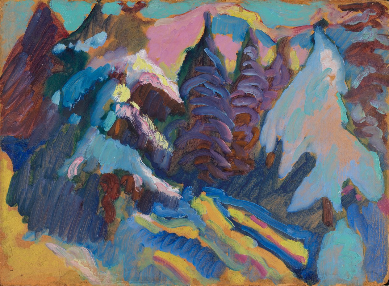 Kochel – Alberi innevati da Wassily Kandinsky