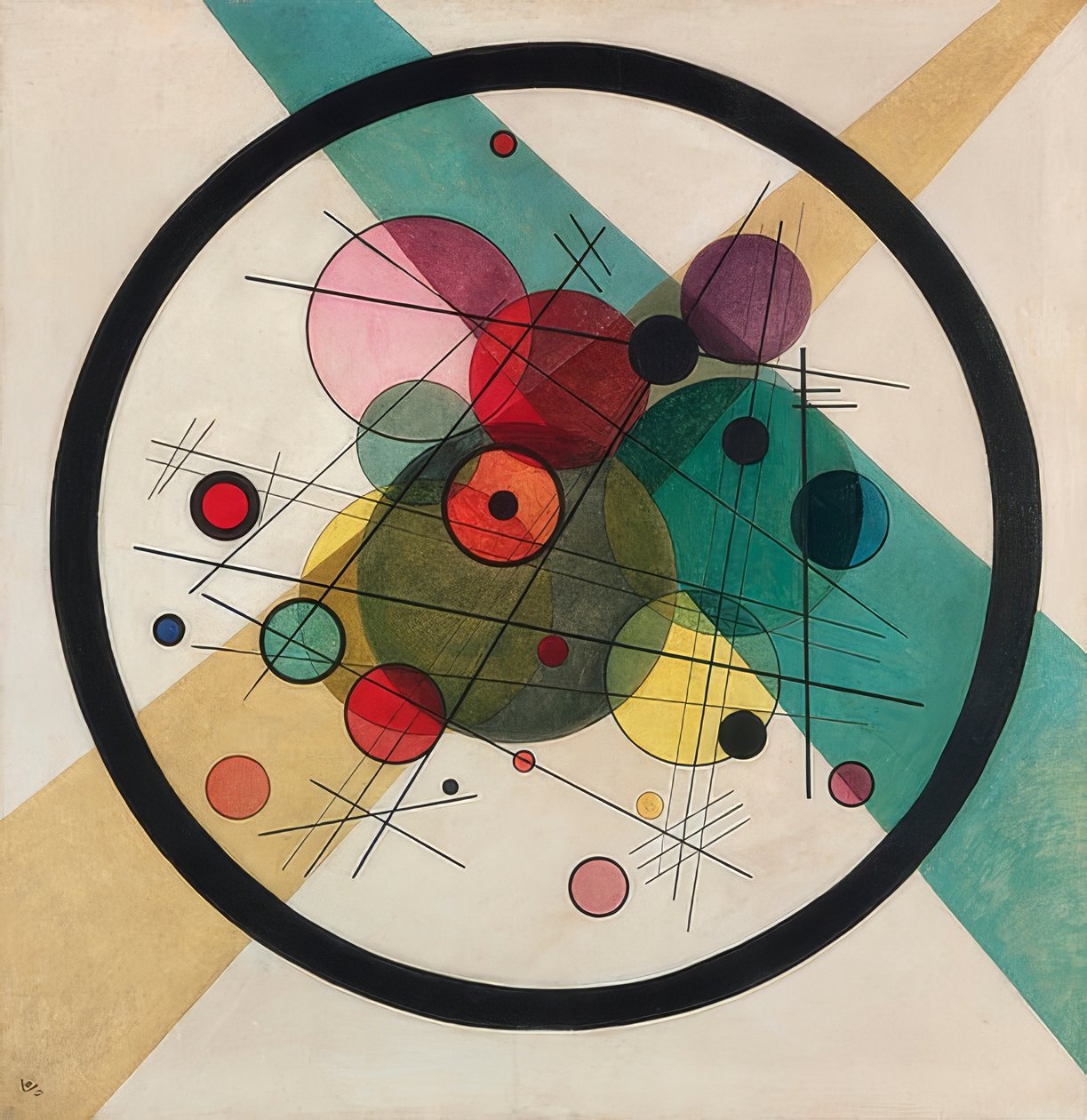 Cerchi in un cerchio da Wassily Kandinsky