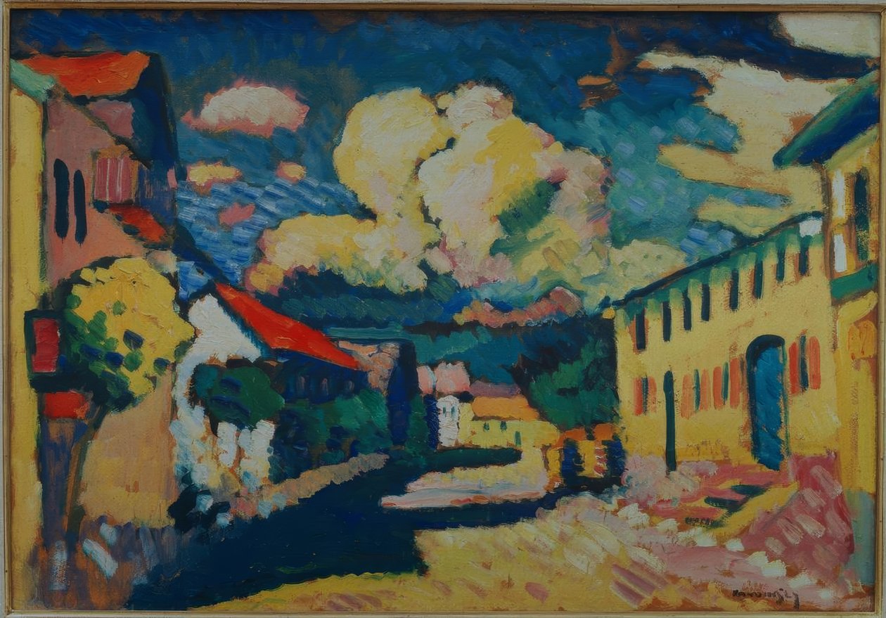 Murnau – Strada del villaggio da Wassily Kandinsky