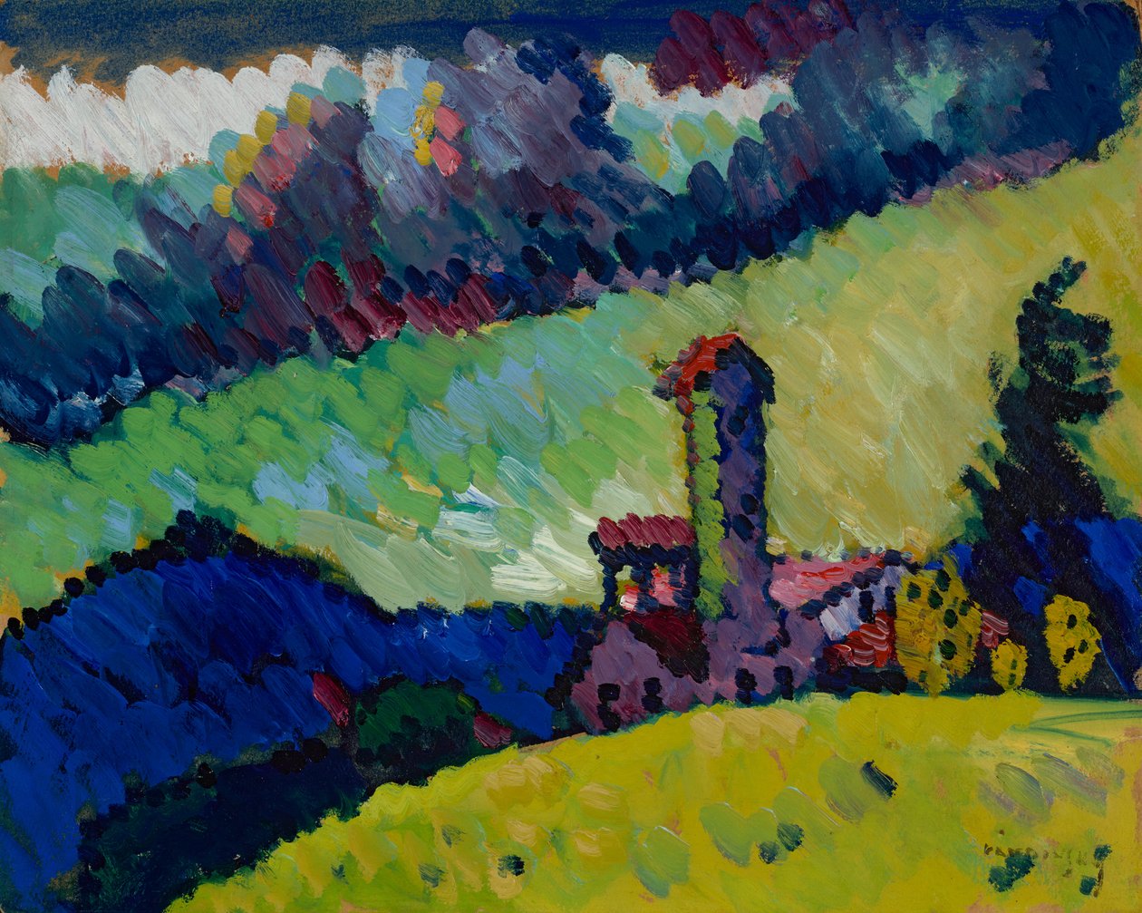 Murnau – Studio per "Paesaggio con torre" da Wassily Kandinsky