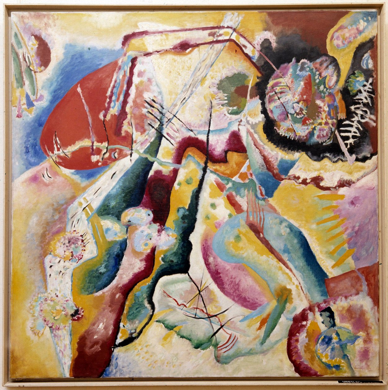 Dipinto con macchia rossa, 1914 da Wassily Kandinsky
