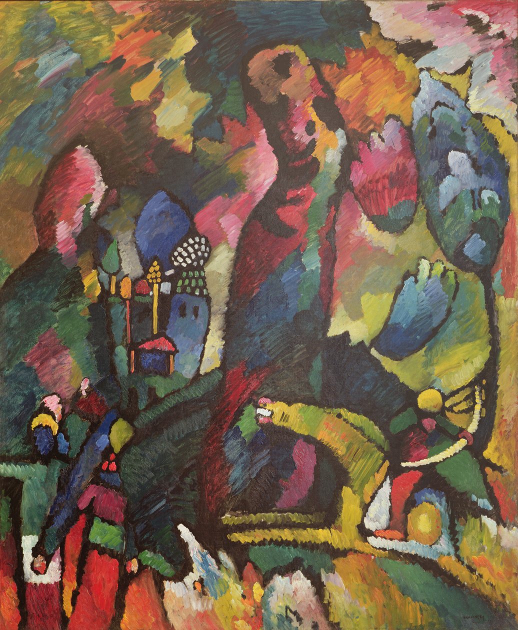 Quadro con un arciere, 1909 da Wassily Kandinsky