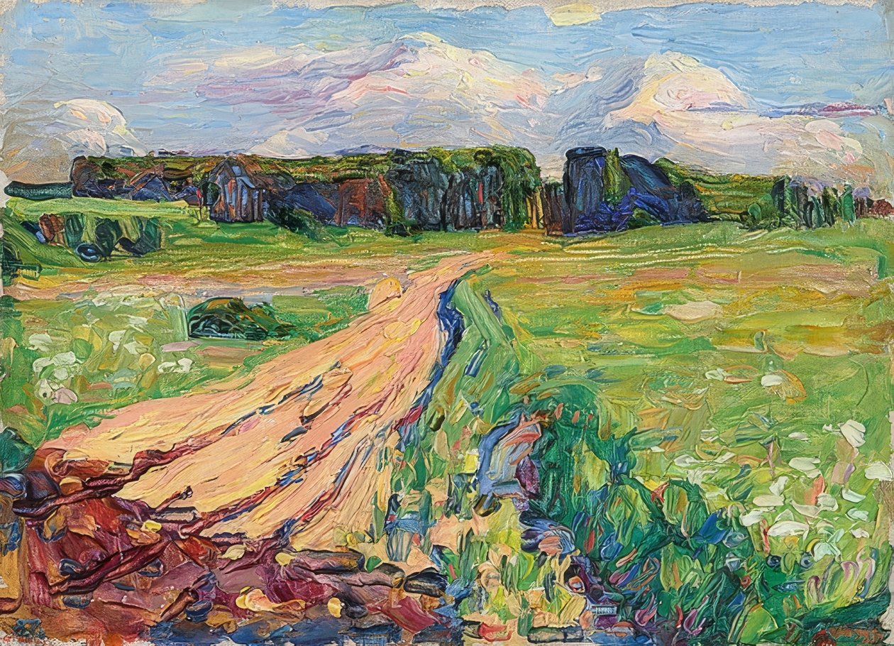 Planegg I. Paesaggio vicino a Monaco da Wassily Kandinsky