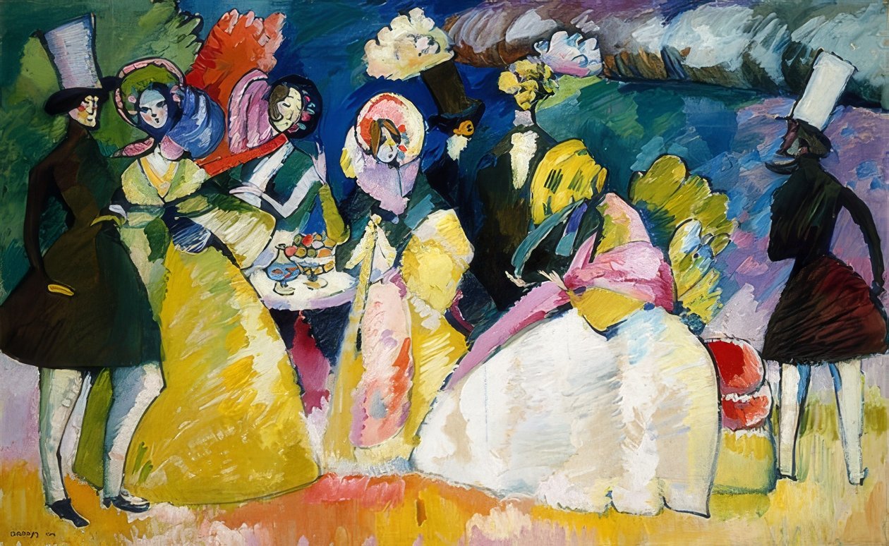 Società del crinolina da Wassily Kandinsky