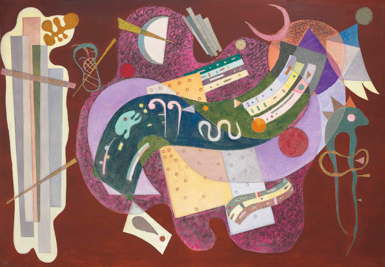 Rigido e curvo, 1935 da Wassily Kandinsky