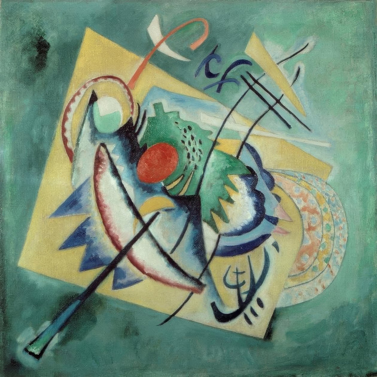 Ovale rosso da Wassily Kandinsky