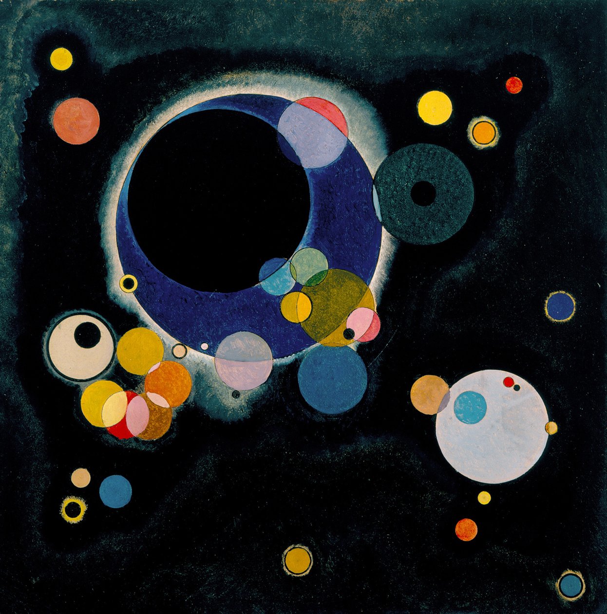 Diversi cerchi, 1926 da Wassily Kandinsky