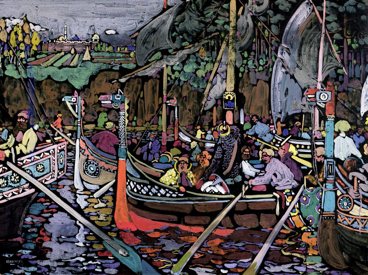 Canzone del Volga, 1906 da Wassily Kandinsky
